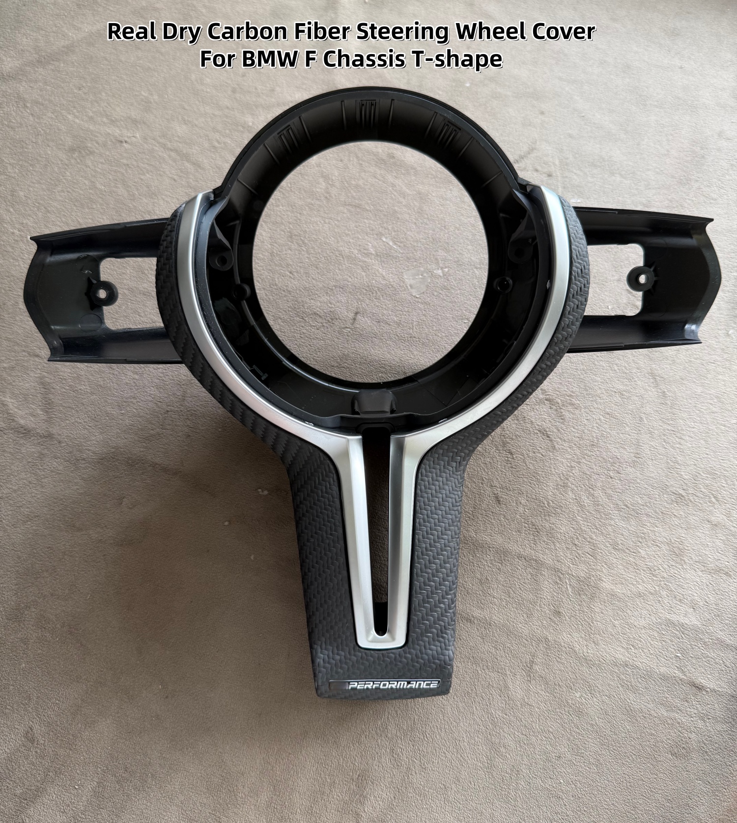 Steering Wheel Cover - Steering Wheel Cover Plate Real carbon