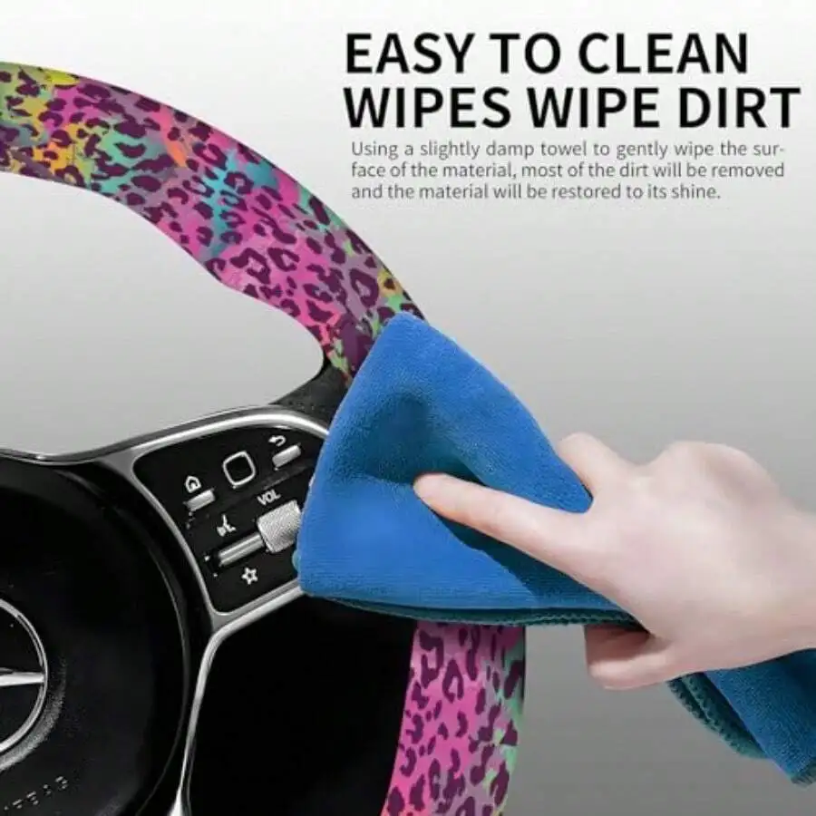 Steering Wheel Cover - Elastic Steering Wheel Cover 15 Inch