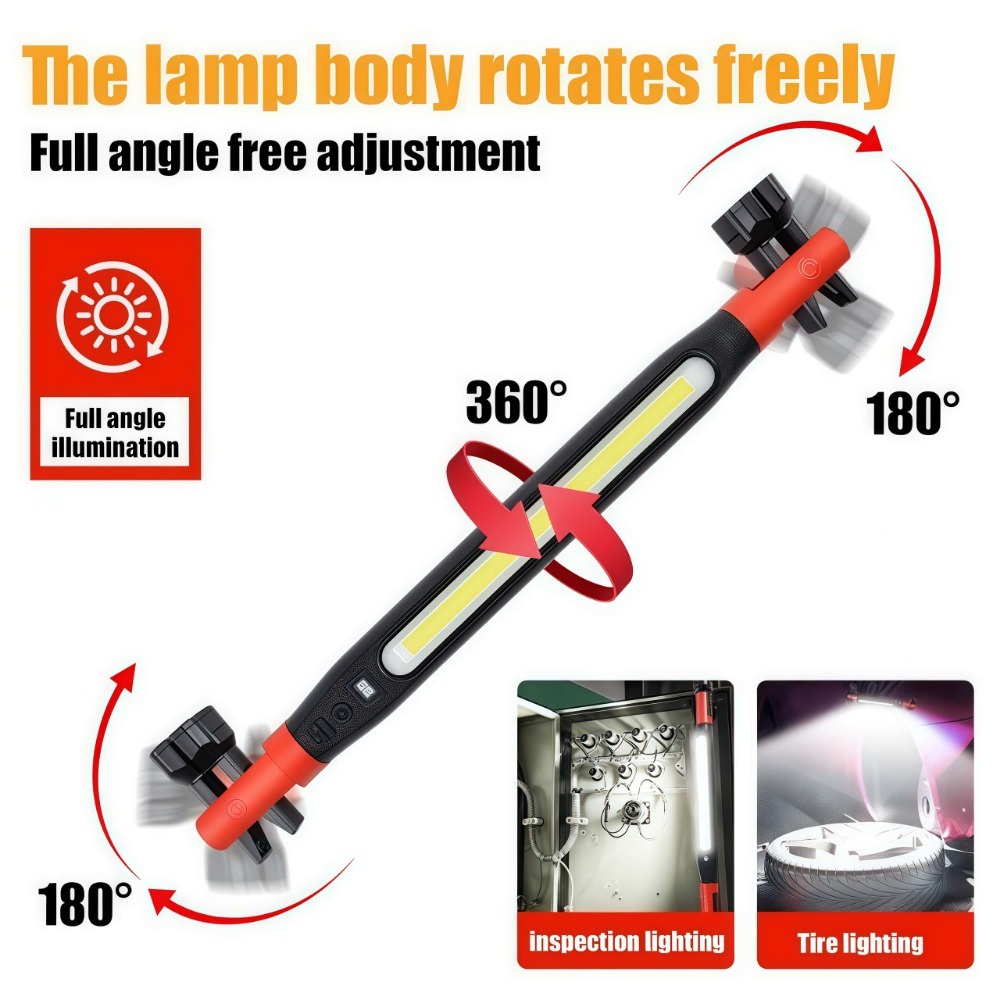 COB LED Work Light USB Recharg - مراجعة Car Accessories Hanging وسعره