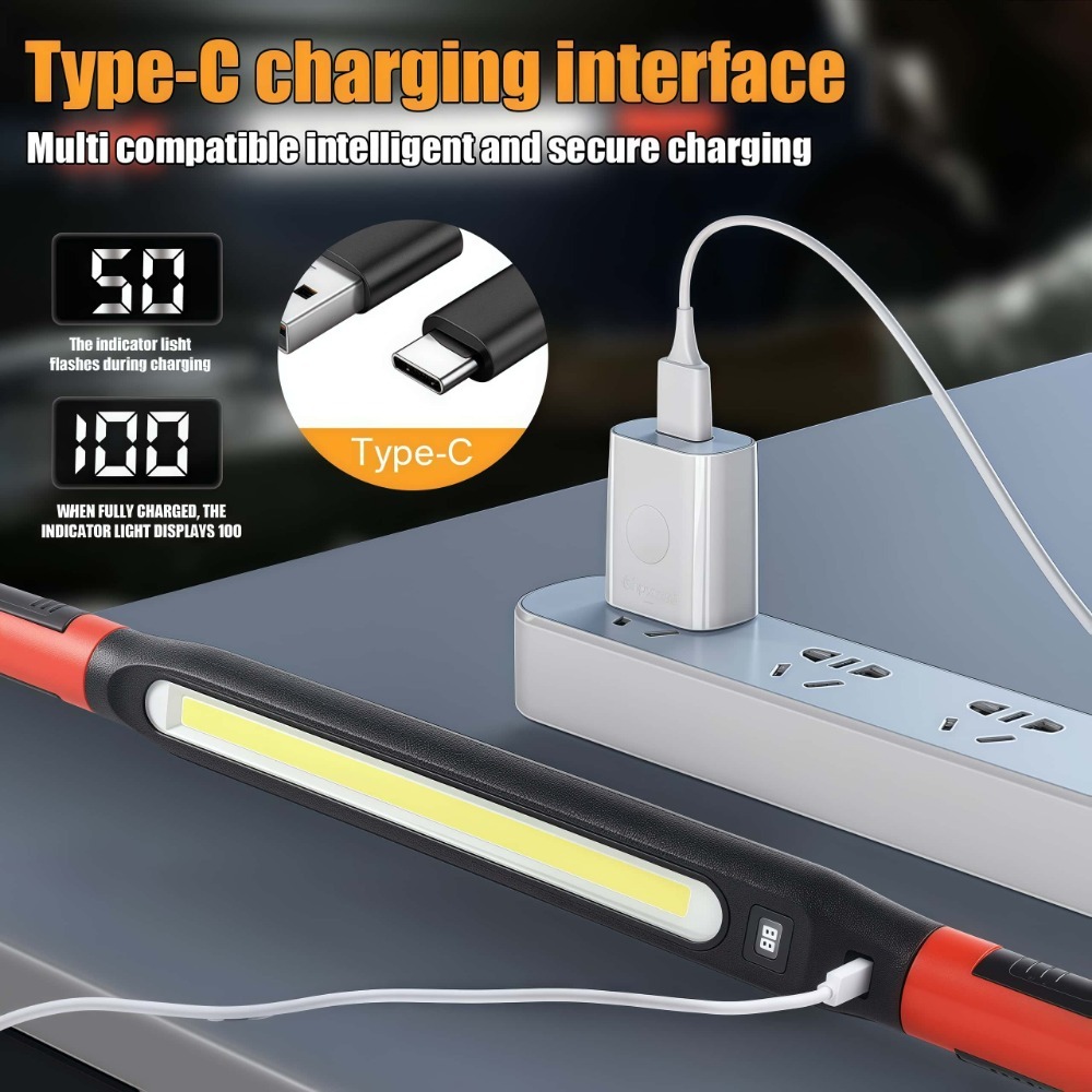 COB LED Work Light USB Recharg - مراجعة Car Accessories Hanging وسعره