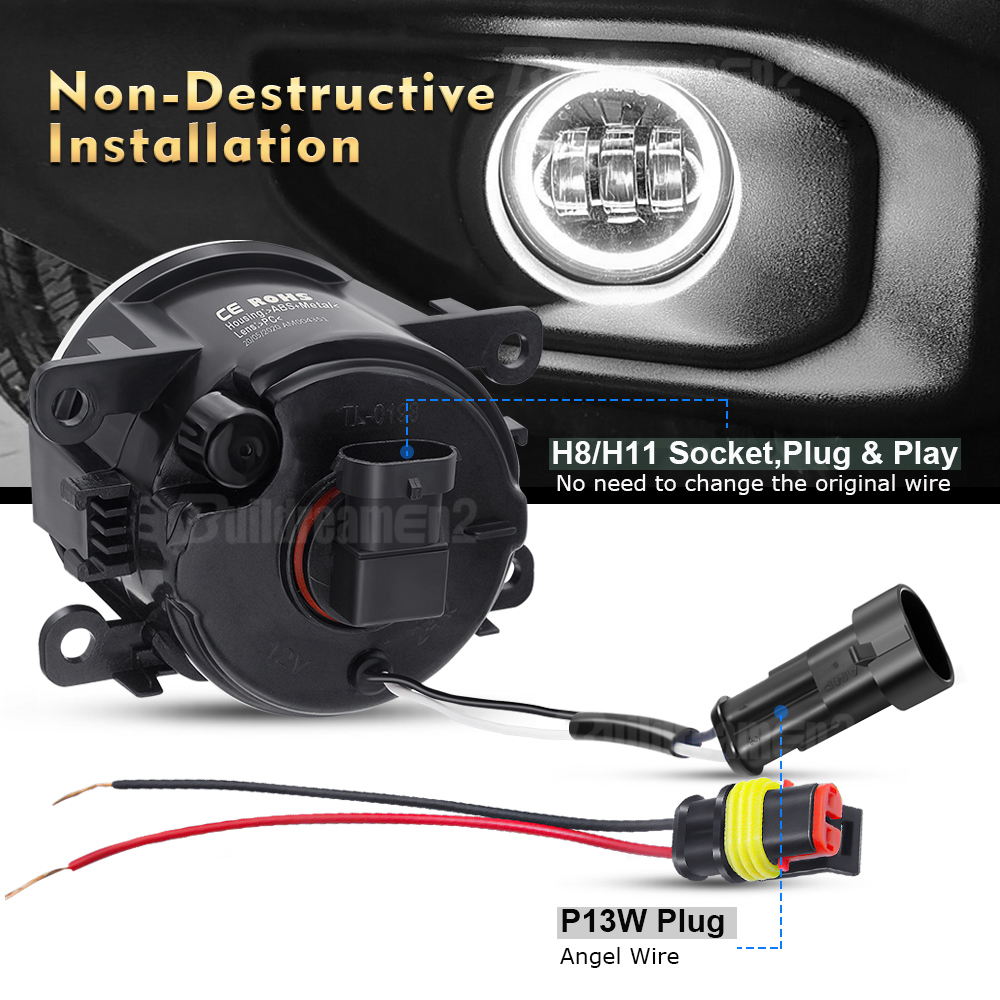 2 X Angel Eye Fog Light For Su - مراجعة Car Accessories Xcent وسعره