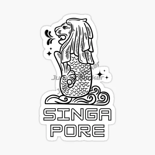 Singapore Flag Map Merlion Sce - مراجعة Car Accessories Singapore وسعره