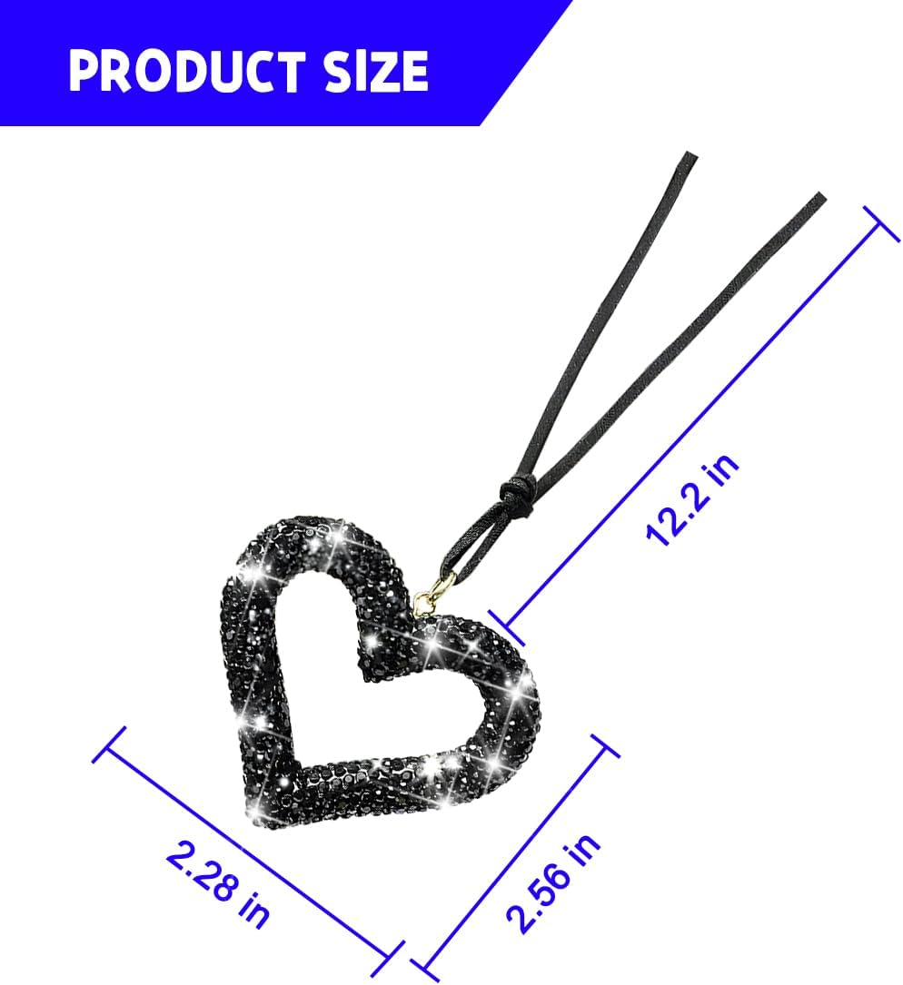 Bling Heart Car Hanging Access - مراجعة Car Accessories Hanging وسعره