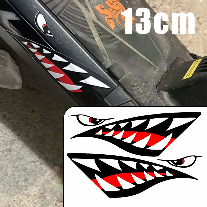 JDM Shark Mouth Teeth Car Stic - مراجعة Car Accessories Jdm وسعره