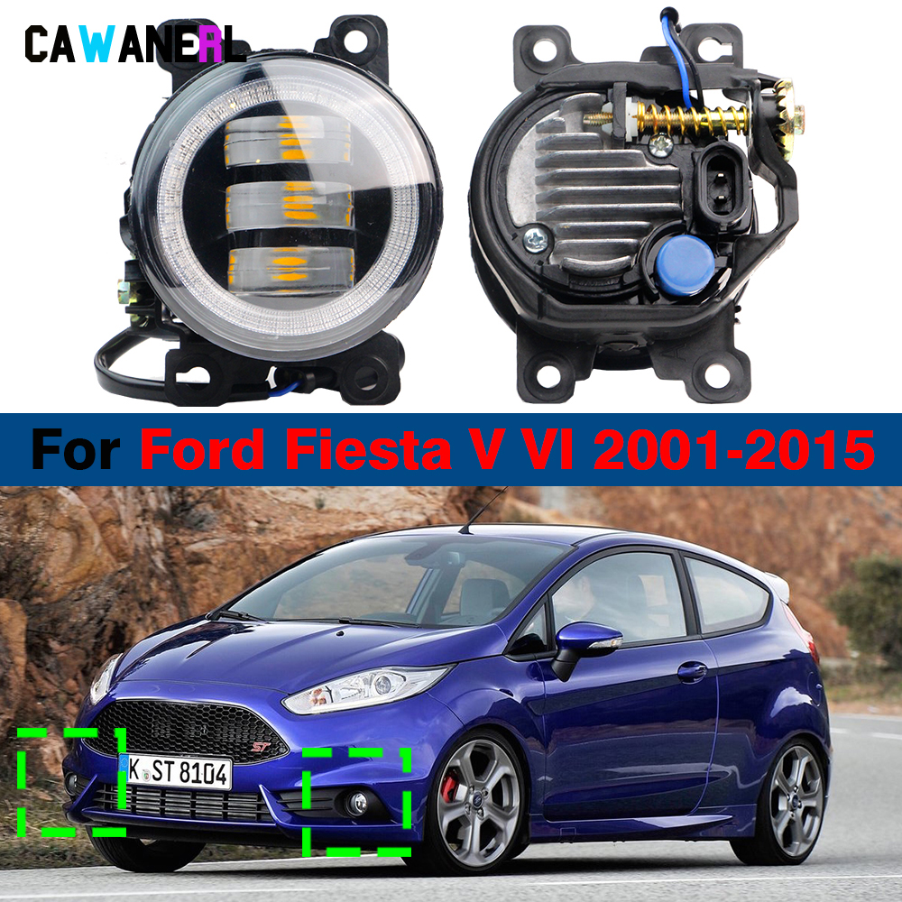 2 X Car LED Fog Light Angel Ey - مراجعة Car Accessories Xcent وسعره
