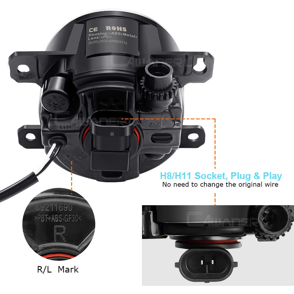 2 X 30W H11 LED Fog Light Ange - مراجعة Car Accessories Xcent وسعره