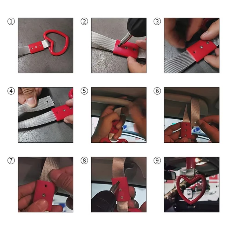 1PC New JDM Tsurikawa Handle R - مراجعة Car Accessories Jdm وسعره