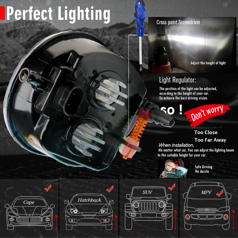 2 X LED Fog Light Assembly 60W - مراجعة Car Accessories Xcent وسعره