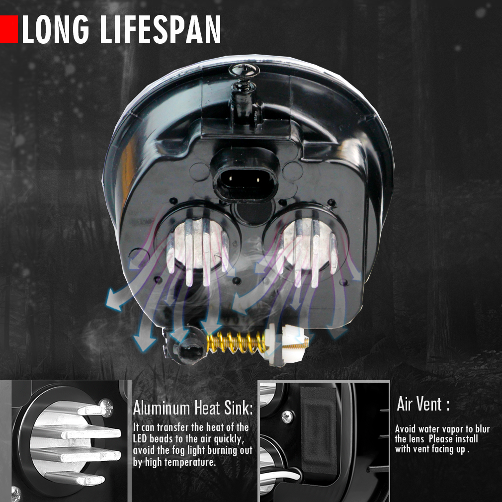2 X LED Fog Light Assembly 60W - مراجعة Car Accessories Xcent وسعره