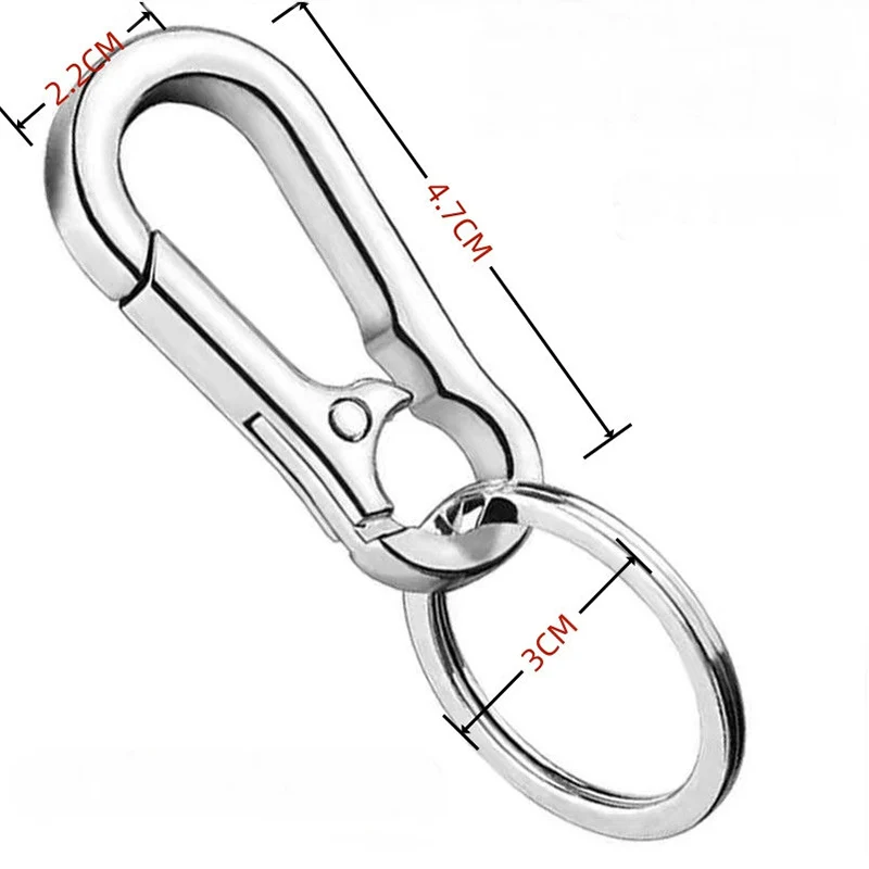 Metal Carabiner Clip Keychain  - مراجعة Car Accessories Hanging وسعره