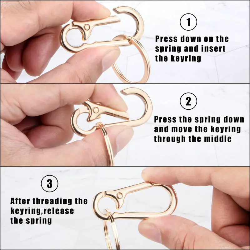 Metal Carabiner Clip Keychain  - مراجعة Car Accessories Hanging وسعره