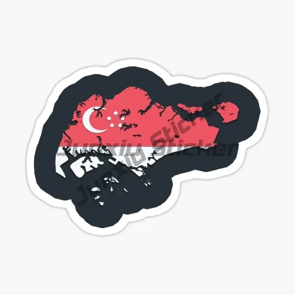 Singapore Flag Map Lion Creati - مراجعة Car Accessories Singapore وسعره