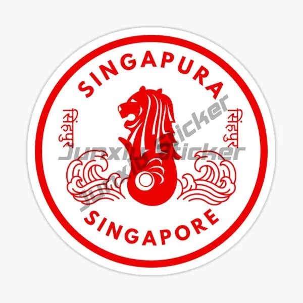 Singapore Flag Map Lion Creati - مراجعة Car Accessories Singapore وسعره