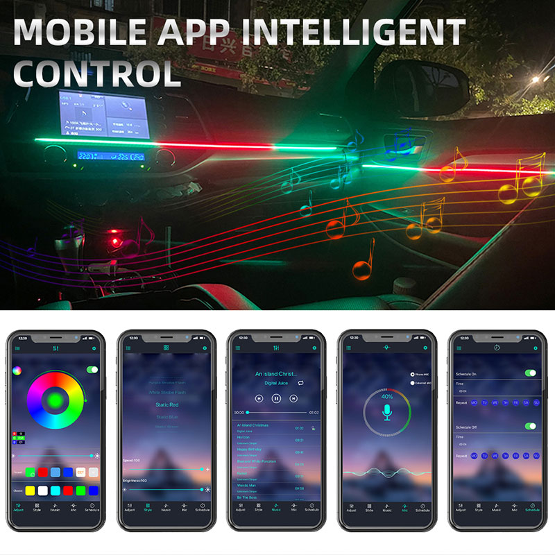 LED Car Foot Ambient Light 26  - مراجعة Led Interior Ambient Light وسعره