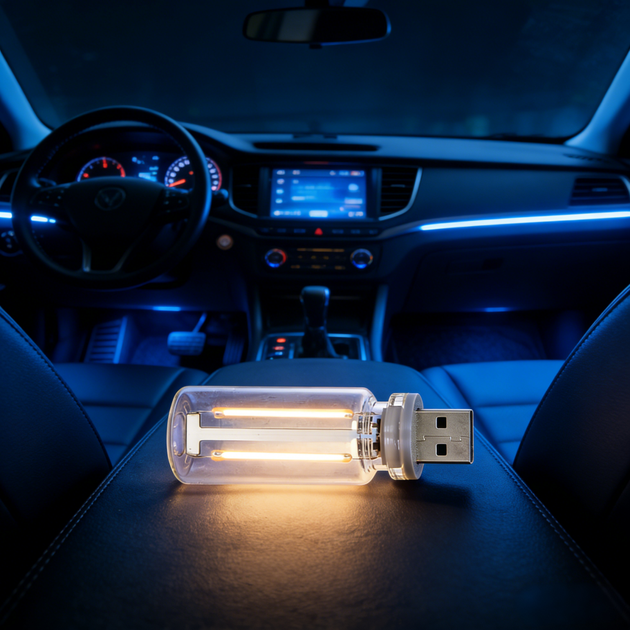 Touch Dimming USB LED Filament - مراجعة Led Interior Ambient Light وسعره
