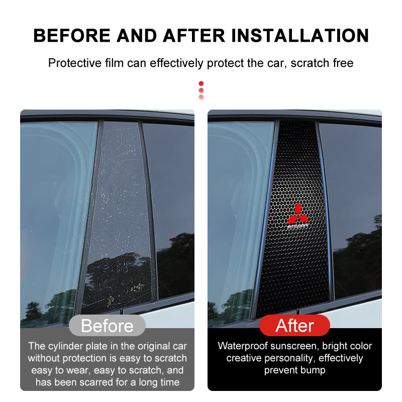 Car B Pillar Stickers Door Pil - مراجعة Car Accessories Xcent وسعره