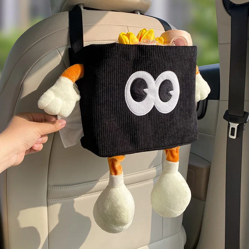 Car Trash Can Bin Cartoon Eye  - مراجعة Car Accessories Hanging وسعره