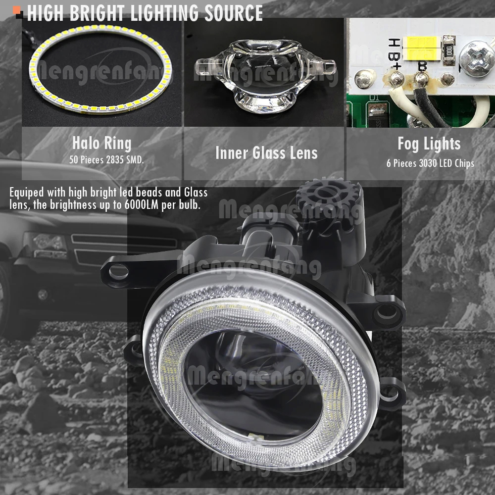 2 X Adjustable Car LED Lens Fo - مراجعة Car Accessories Xcent وسعره