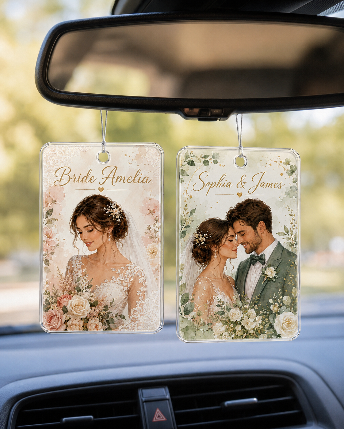 2D Flat, Custom Photo Car Hang - مراجعة Car Accessories Hanging وسعره
