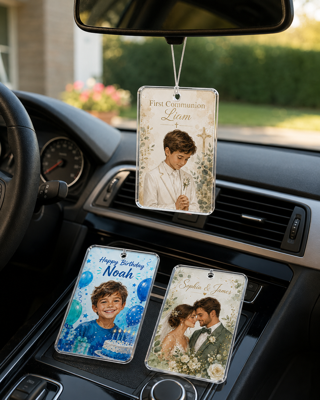 2D Flat, Custom Photo Car Hang - مراجعة Car Accessories Hanging وسعره