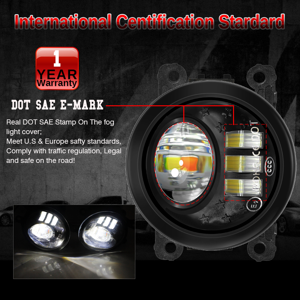 2 X 30W 3000LM Car Front Bumpe - مراجعة Car Accessories Xcent وسعره