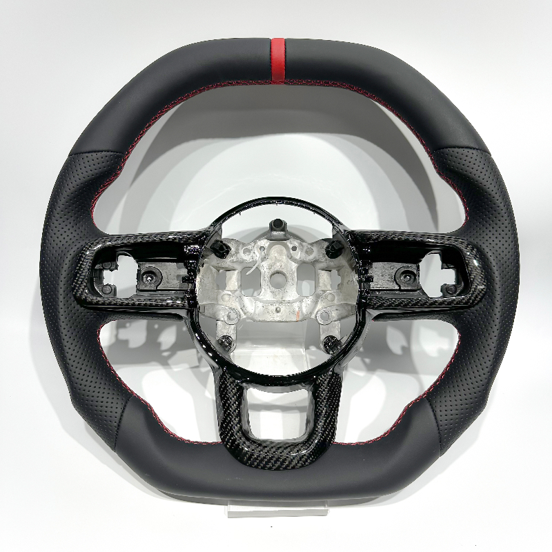 Black Carbon Fiber Trim Cover  - مراجعة Steering Wheel Cover وسعره