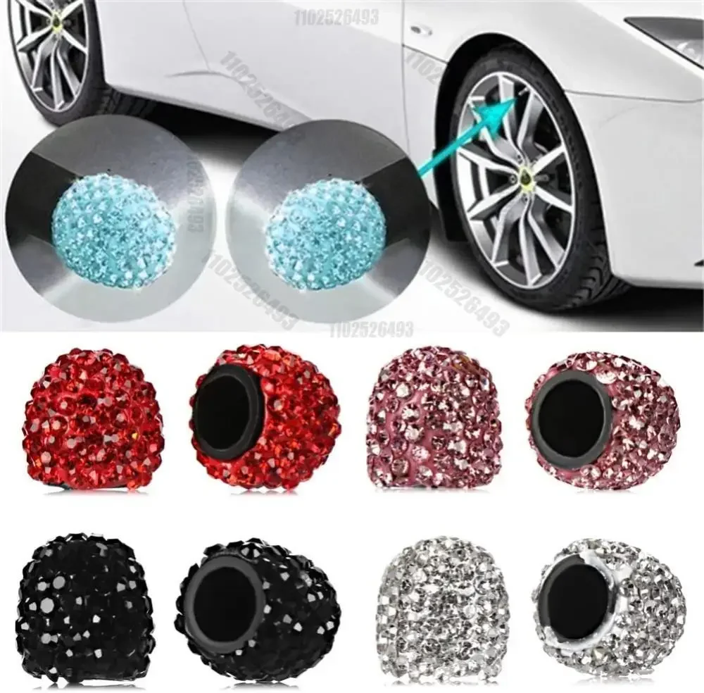 2/4PCS Diamond Car Tire Valve  - مراجعة Steering Wheel Cover وسعره