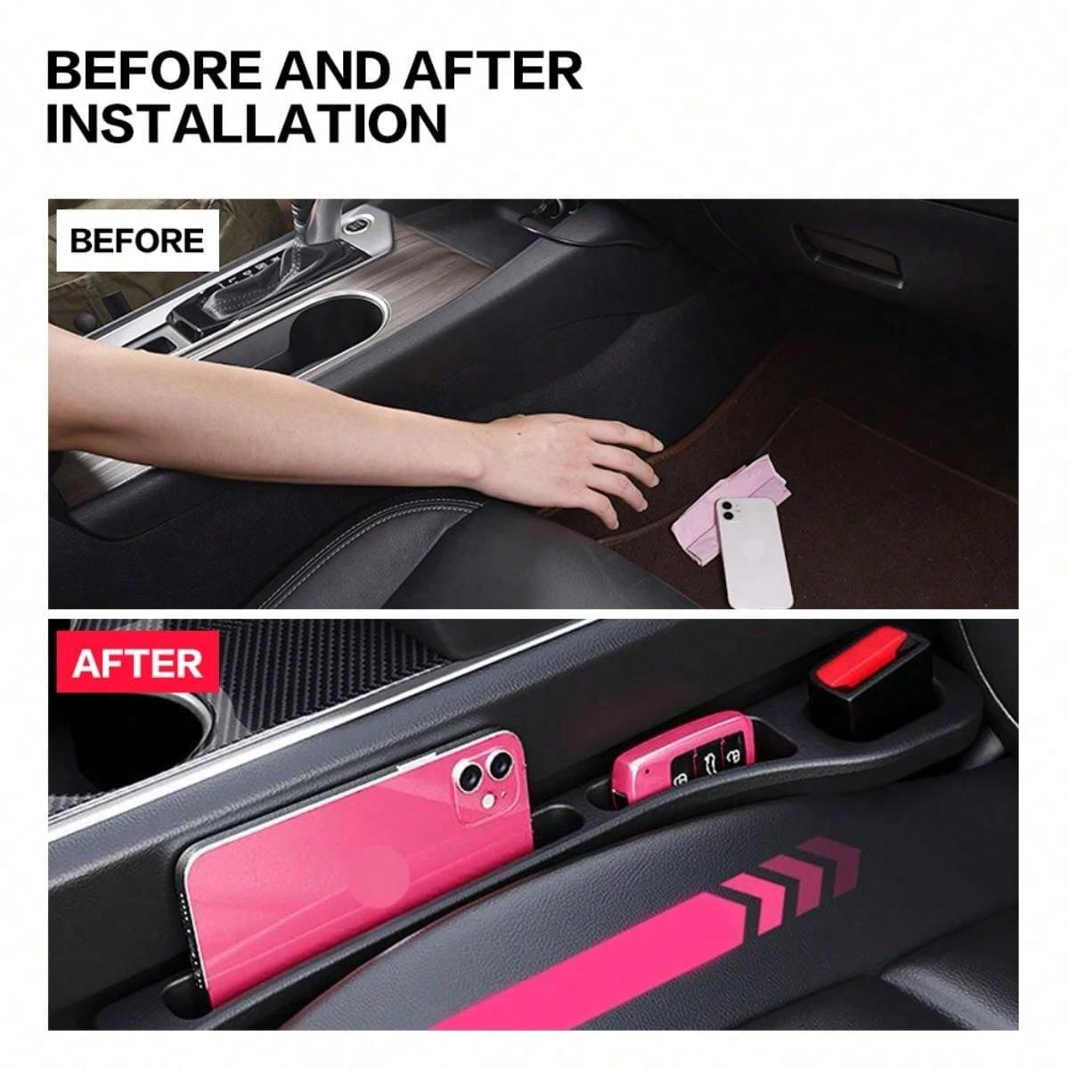 Car Seat Gap Filler Side Seam  - مراجعة Car Accessories Hanging وسعره