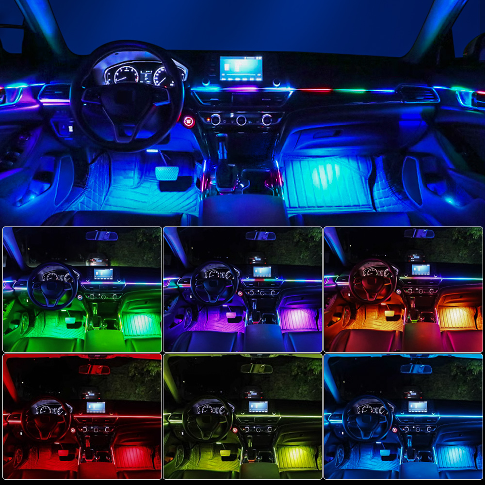 6/10/14/18 in 1 Led Acrylic Ca - مراجعة Led Interior Ambient Light وسعره