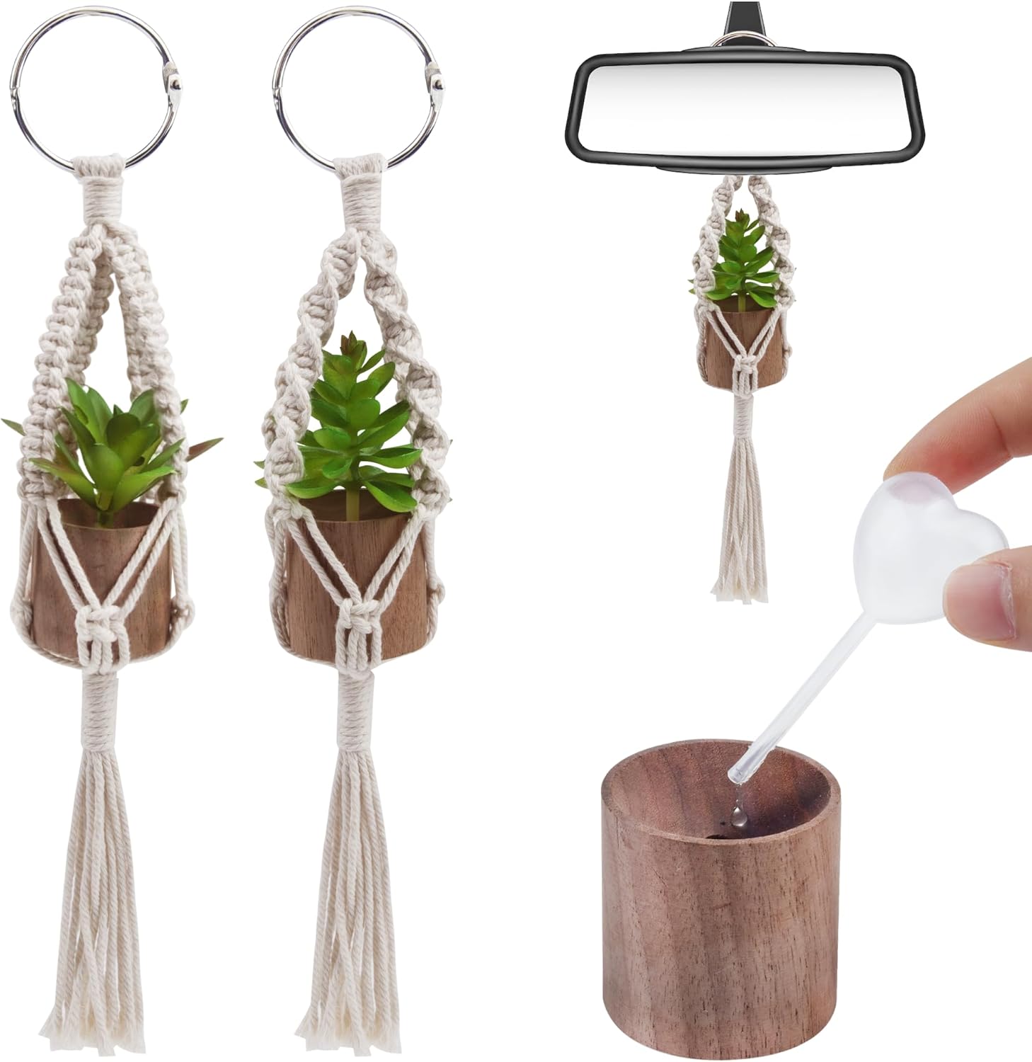 2 Pack Car Mirror Hanging Acce - مراجعة Car Accessories Hanging وسعره